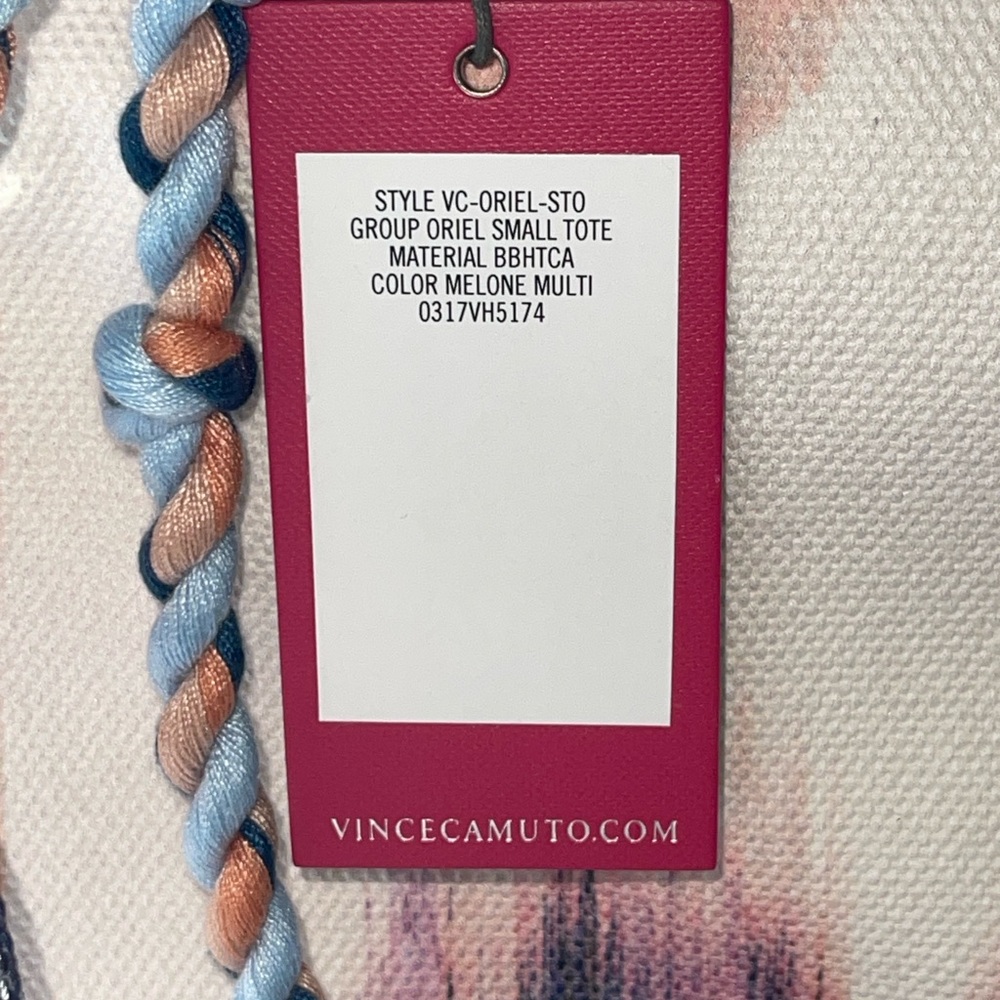 VINCE CAMUTO Printed Small Canvas Tote-Oriel In Blooming Brush - Picture 13 of 13